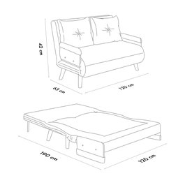 Atelier Del Sofa Cosmo 2-Seater Mostaza